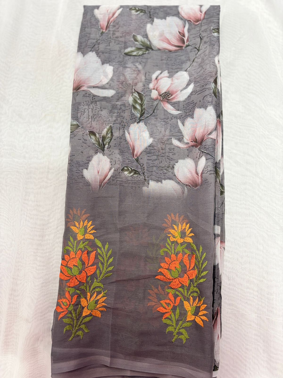 Chiffon Pachi Work