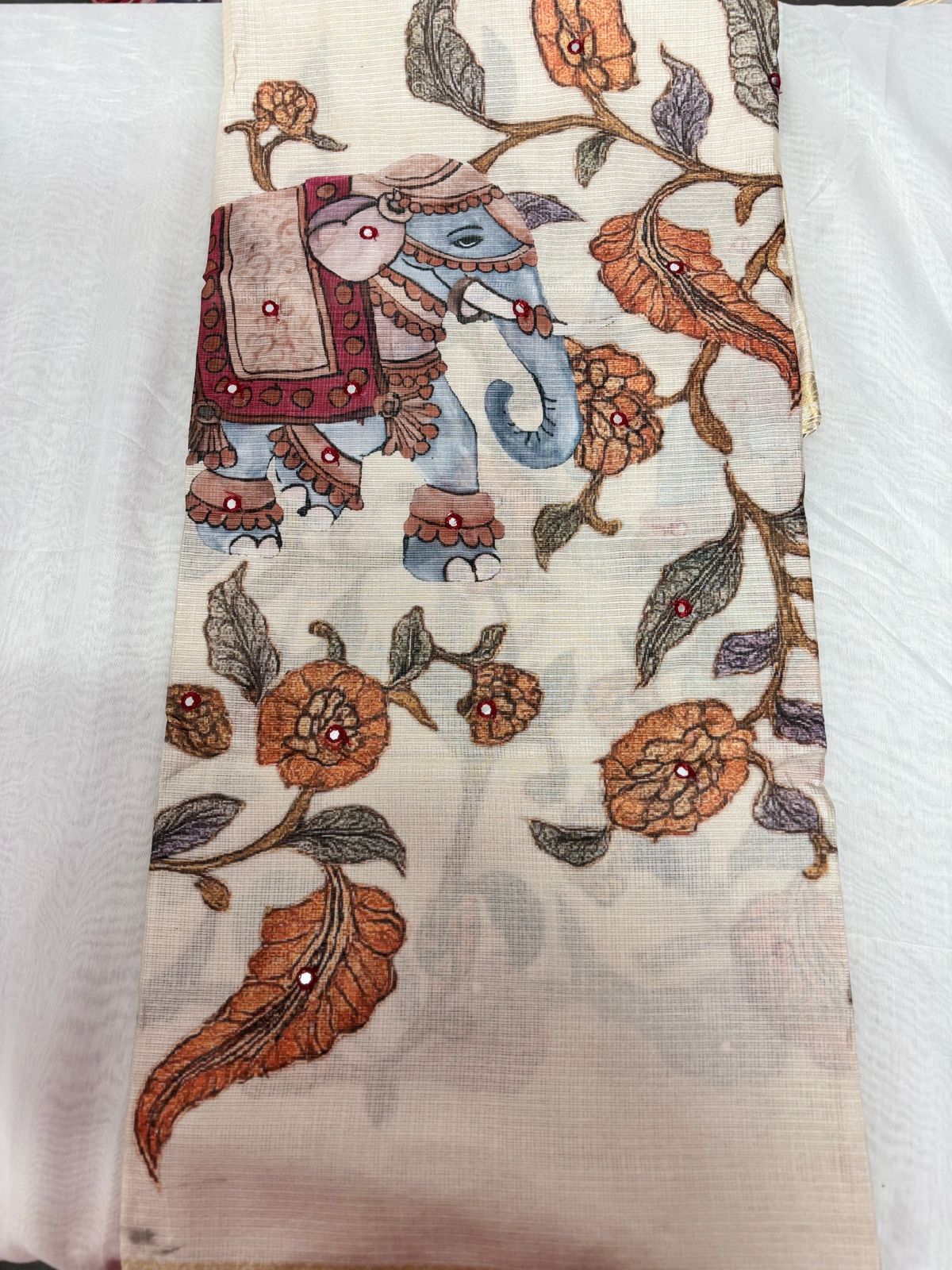 Chiffon Pachi Work