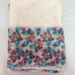127-Chiffon Pachi Work