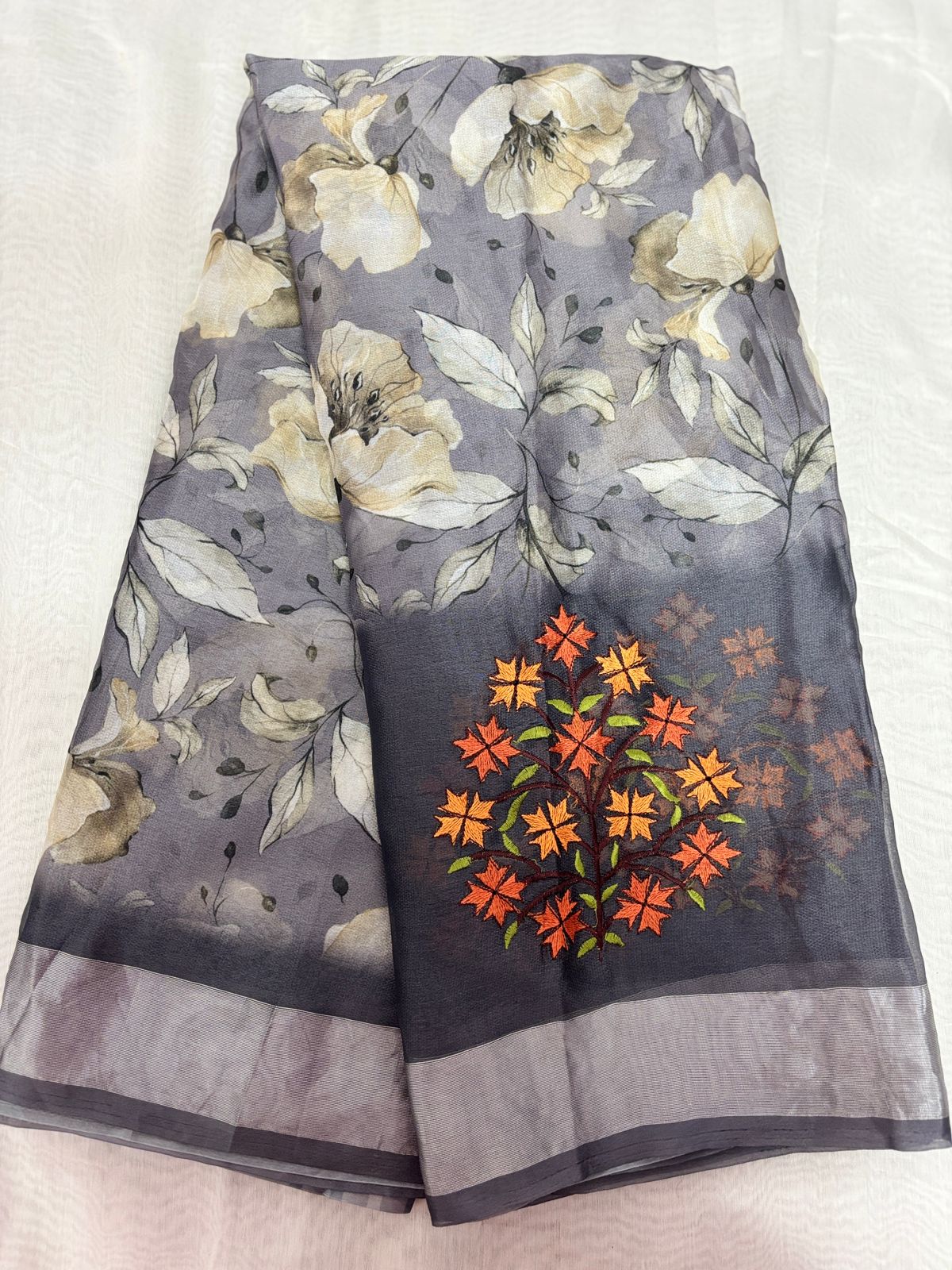 Chiffon Pachi Work