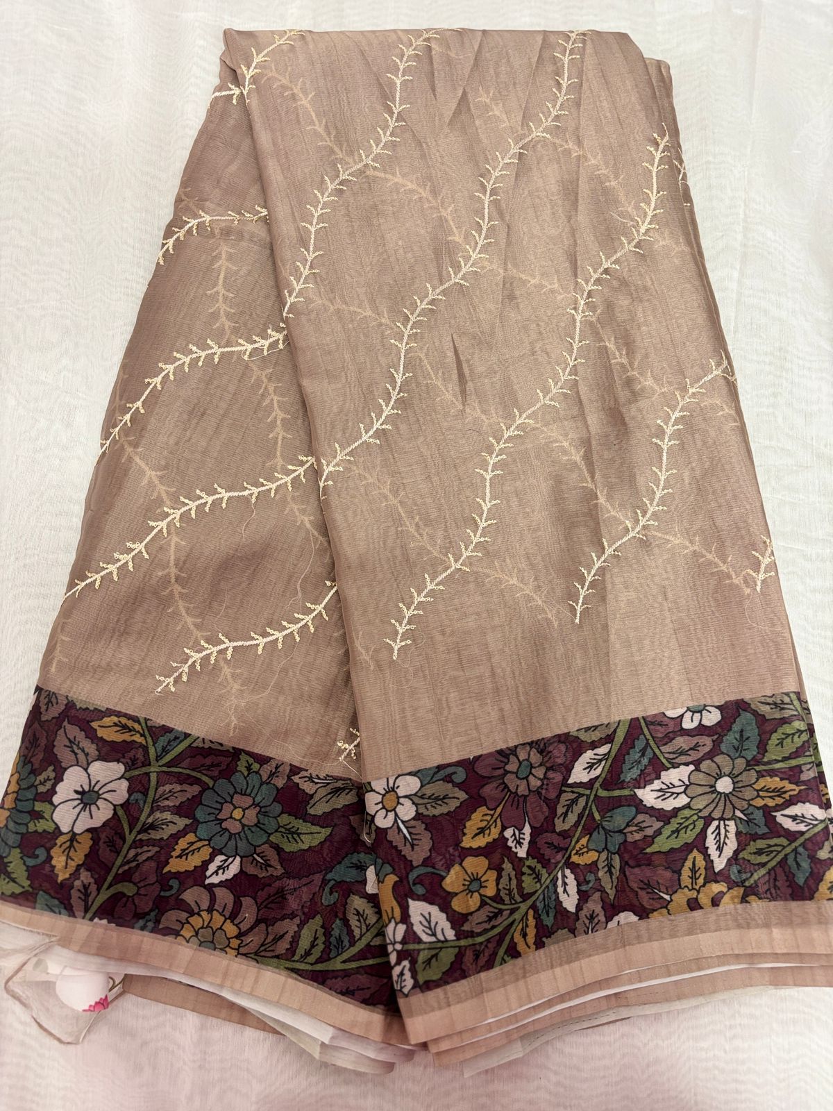 Chiffon Pachi Work
