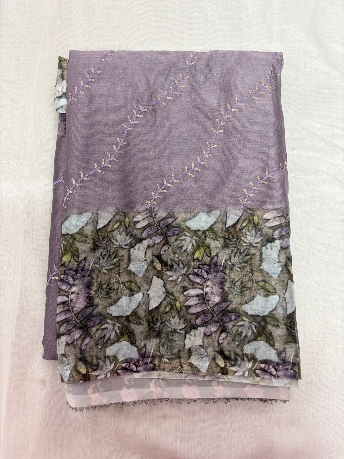 Chiffon Pachi Work