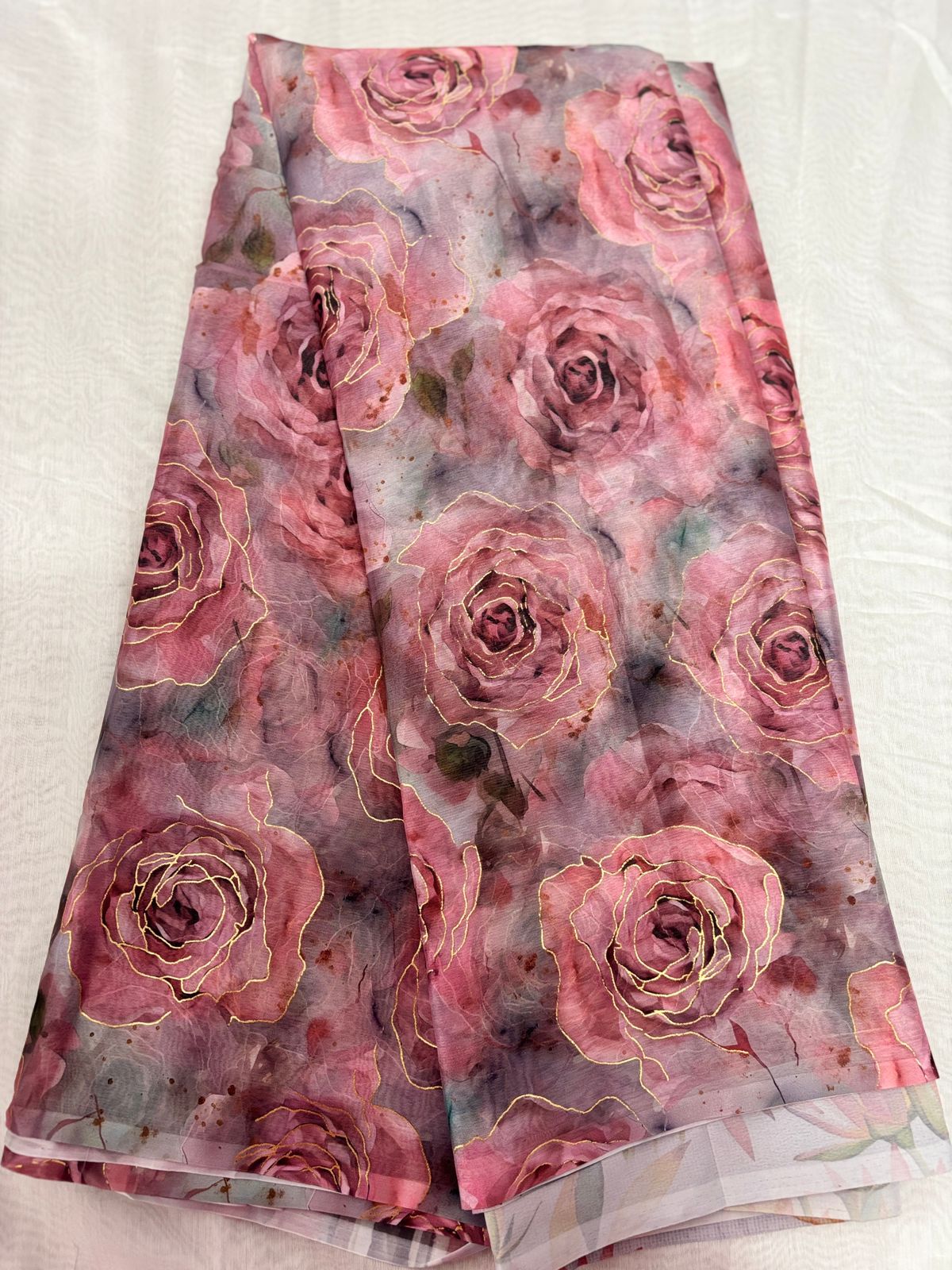 Chiffon Pachi Work