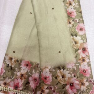 127-Chiffon Pachi Work