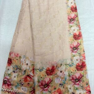 127-Chiffon Pachi Work