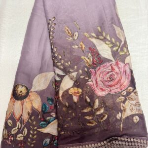 127-Chiffon Pachi Work
