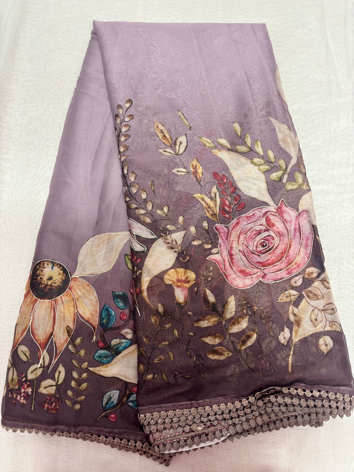 Chiffon Pachi Work
