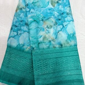 127-Chiffon Pachi Work
