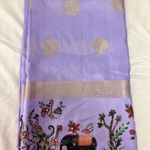 127-Chiffon Pachi Work
