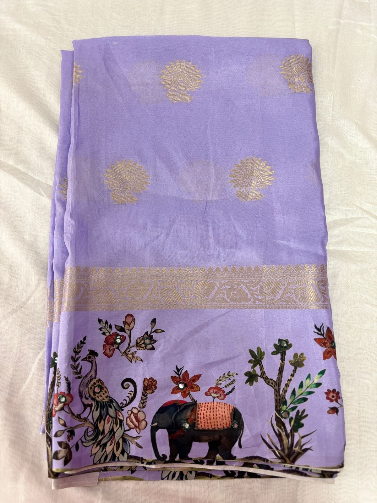 Chiffon Pachi Work