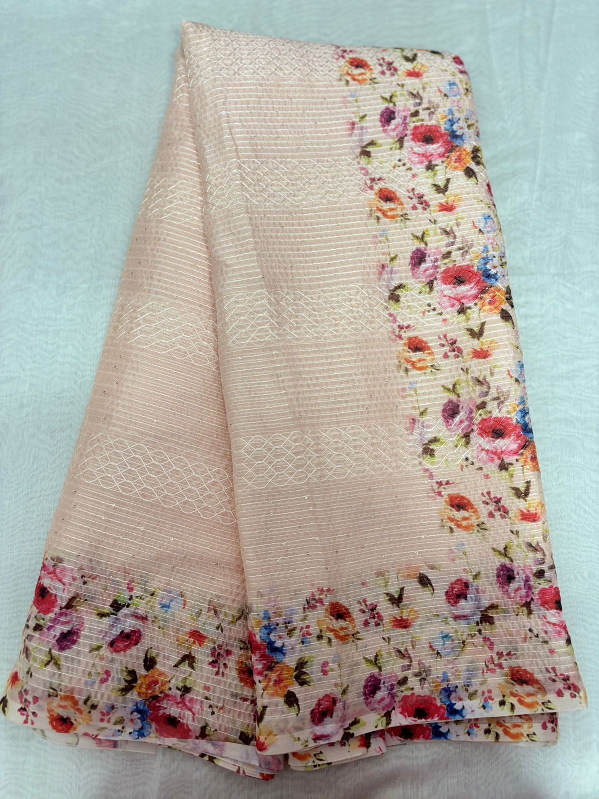 Chiffon Pachi Work