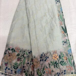 127-Chiffon Pachi Work