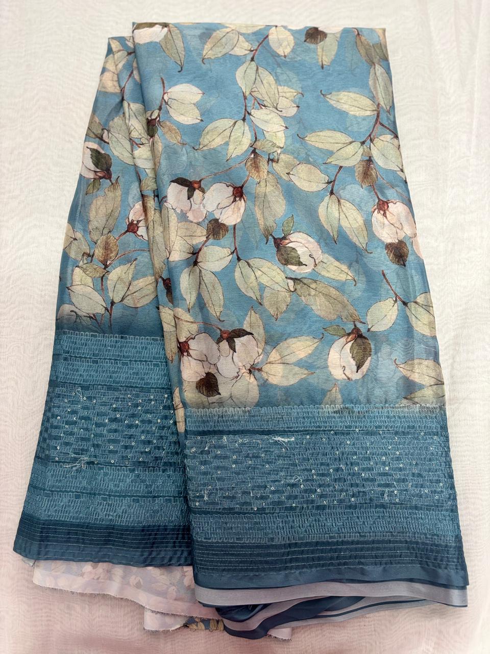 Chiffon Pachi Work