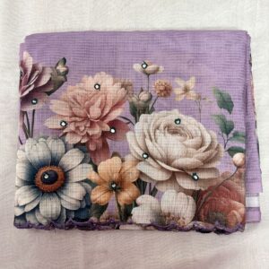 127-Chiffon Pachi Work