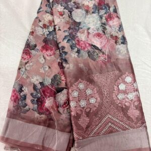 127-Chiffon Pachi Work